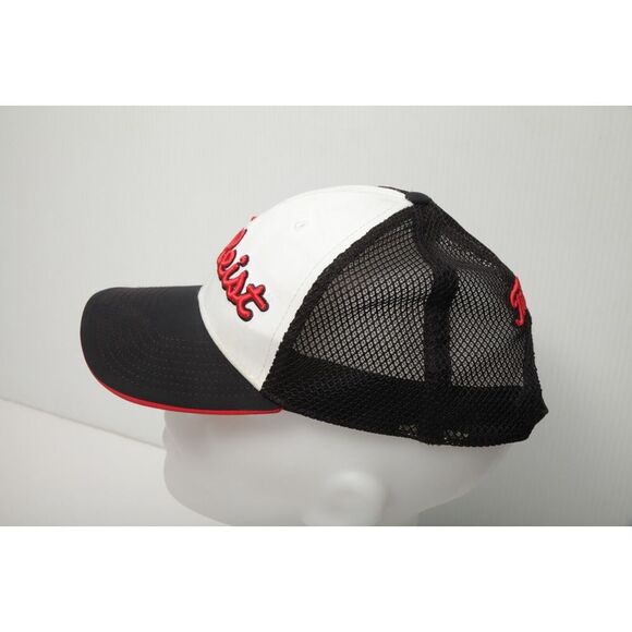 Titleist Hat Cap Adult Black Strap Back Adjustable Mesh Back Embroidered Mens - Picture 2 of 6